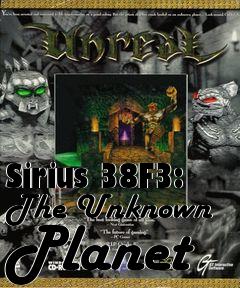 Box art for Sirius 38F3: The Unknown Planet
