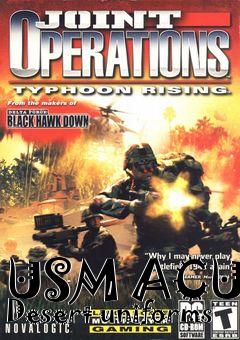 Box art for USM ACU  Desert uniforms