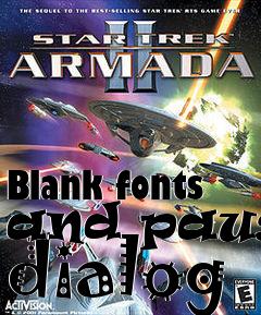 Box art for Blank fonts and pause dialog