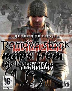 Box art for Remove stock maps from the Vote-menu (1.0)