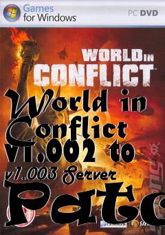 Box art for World in Conflict v1.002 to v1.003 Server Patch