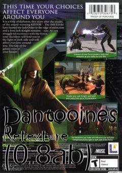 Box art for Dantooines Retexture (0.8ab)