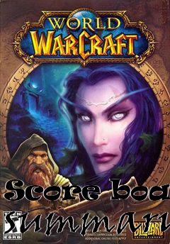 Box art for Score board summary