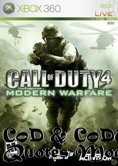 Box art for CoD & CoDUO Quotes Mod