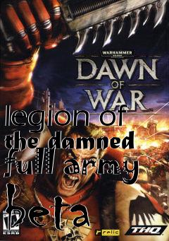 Box art for legion of the damned full army beta