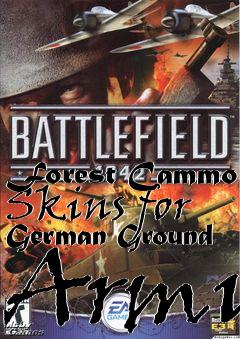 Box art for Forest Cammo Skins for German Ground Army