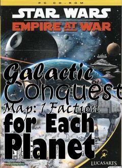 Box art for Galactic Conquest Map: 1 Faction for Each Planet