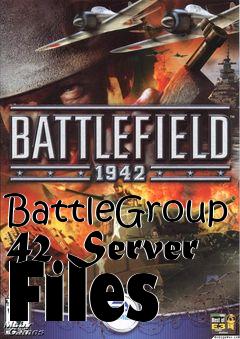 Box art for BattleGroup 42 Server Files