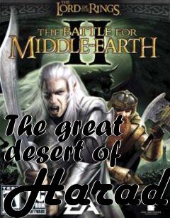 Box art for The great desert of Harad