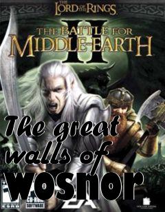 Box art for The great walls of wosnor
