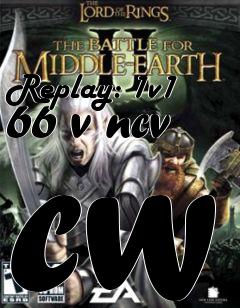 Box art for Replay: 1v1 66 v ncv cw