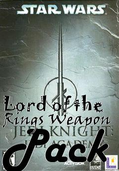 Box art for Lord of the Rings Weapon Pack