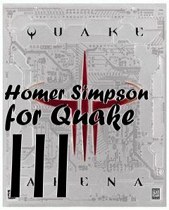 Box art for Homer Simpson for Quake III