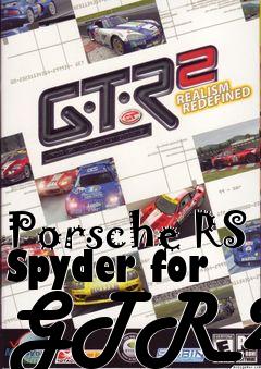 Box art for Porsche RS Spyder for GTR 2