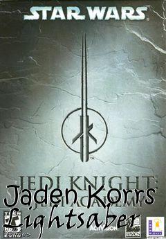 Box art for Jaden Korrs Lightsaber