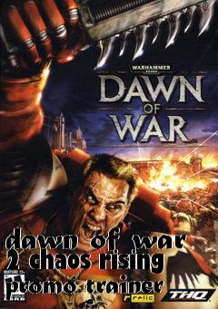 Box art for dawn of war 2 chaos rising promo trainer