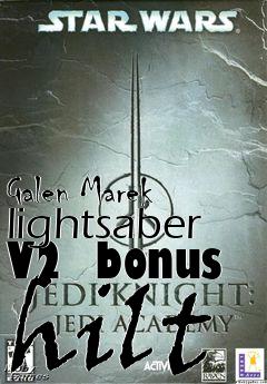 Box art for Galen Marek lightsaber V2  bonus hilt