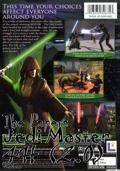 Box art for The Papers Jedi Master 4H (2.0)