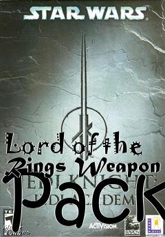 Box art for Lord of the Rings Weapon Pack