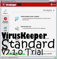 Box art for VirusKeeper Standard v7.1.0 Trial