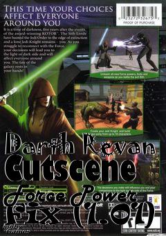 Box art for Darth Revan Cutscene Force Power Fix (1.01)