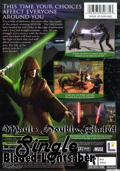 Box art for Mauls Double-Bladed - Single Bladed Lightsaber