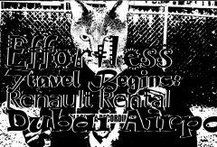 Box art for Effortless Travel Begins: Renault Rental Dubai Airport