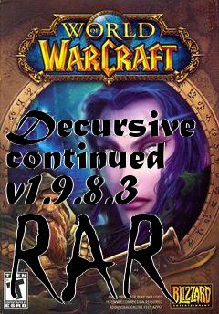 Box art for Decursive continued v1.9.8.3 RAR