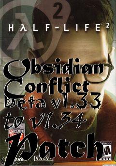 Box art for Obsidian Conflict Beta v1.33 to v1.34 Patch