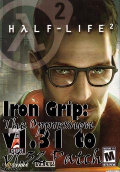 Box art for Iron Grip: The Oppression v1.31 to v1.32 Patch