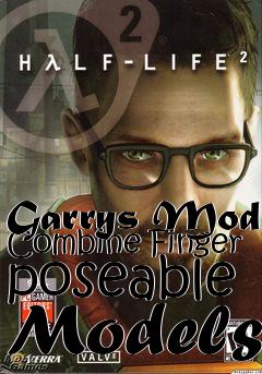 Box art for Garrys Mod Combine Finger poseable Models