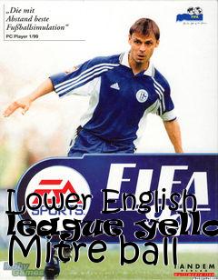 Box art for Lower English league yellow Mitre ball