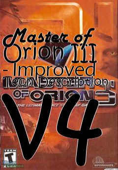 Box art for Master of Orion III - Improved Tech Description v4