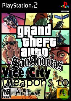 Box art for Vice City Weapons to San Andreas