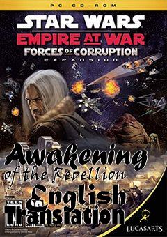 Box art for Awakening of the Rebellion - English Translation