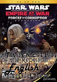 Box art for Awakening of the Rebellion - English Translation