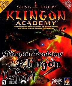 Box art for Klingon Academy - Klingon Defiant