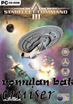 Box art for romulan battle cruiser