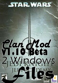 Box art for Clan Mod v1.10 Beta 2 Windows Files