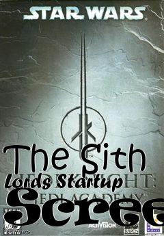 Box art for The Sith Lords Startup Screen