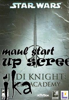 Box art for maul start up screen jka