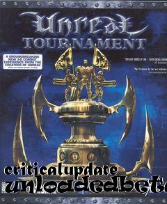 Box art for criticalupdate unloadedbeta99