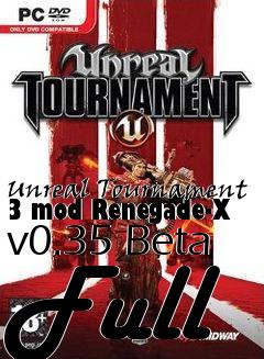 Box art for Unreal Tournament 3 mod Renegade-X v0.35 Beta Full