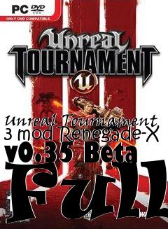 Box art for Unreal Tournament 3 mod Renegade-X v0.35 Beta Full