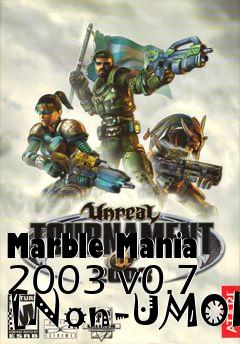 Box art for Marble Mania 2003 v0.7 [Non-UMOD]