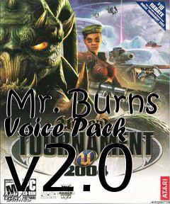 Box art for Mr. Burns Voice Pack v2.0