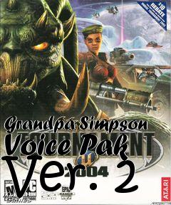 Box art for Grandpa Simpson Voice Pak Ver. 2