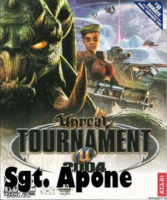 Box art for Sgt. Apone