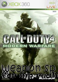 Box art for weapon sp for mp realism