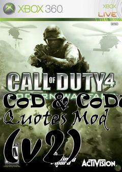 Box art for CoD & CoDUO Quotes Mod (v2)